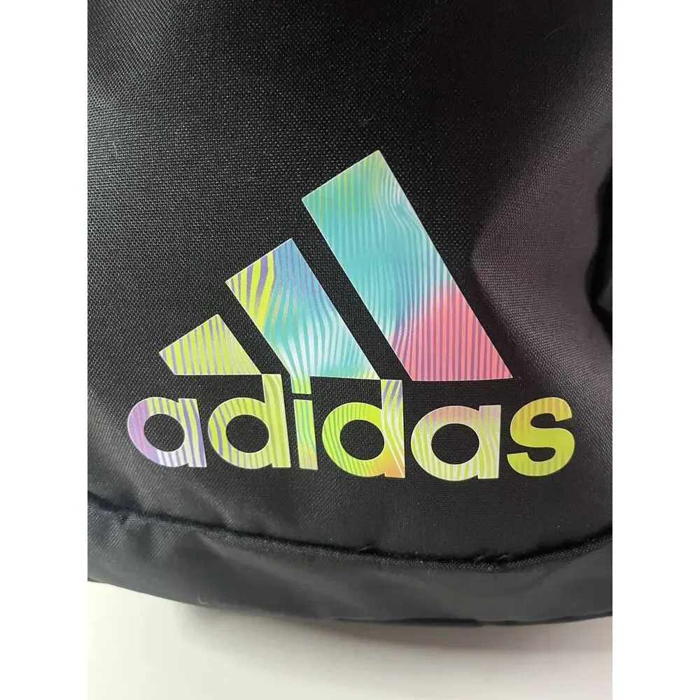 NEW NWOT ADIDAS Ready Backpack Black Multicolor Back To School Pink Blue